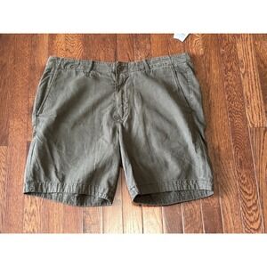 Abercrombie &‎ Fitch Mens Prep Shorts Brown Linen Blend Size 36 NWT